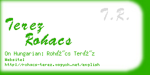 terez rohacs business card